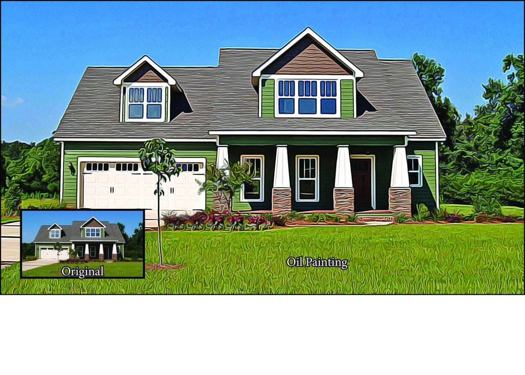 Custom House Oil Painting House Portrait House Picture Etsy