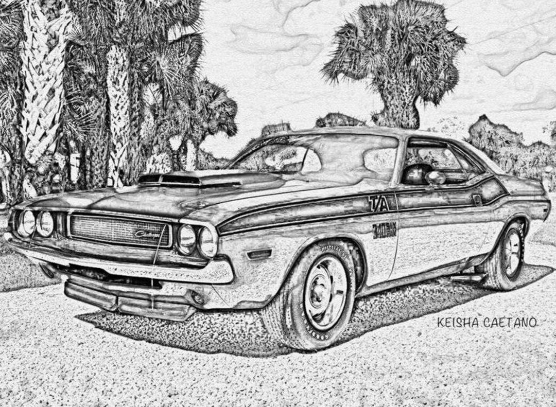 Dodge Challenger Drawings