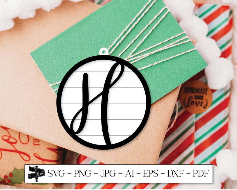 Monogram Ornament Newlyweds SVG Sublimation Designs Etsy