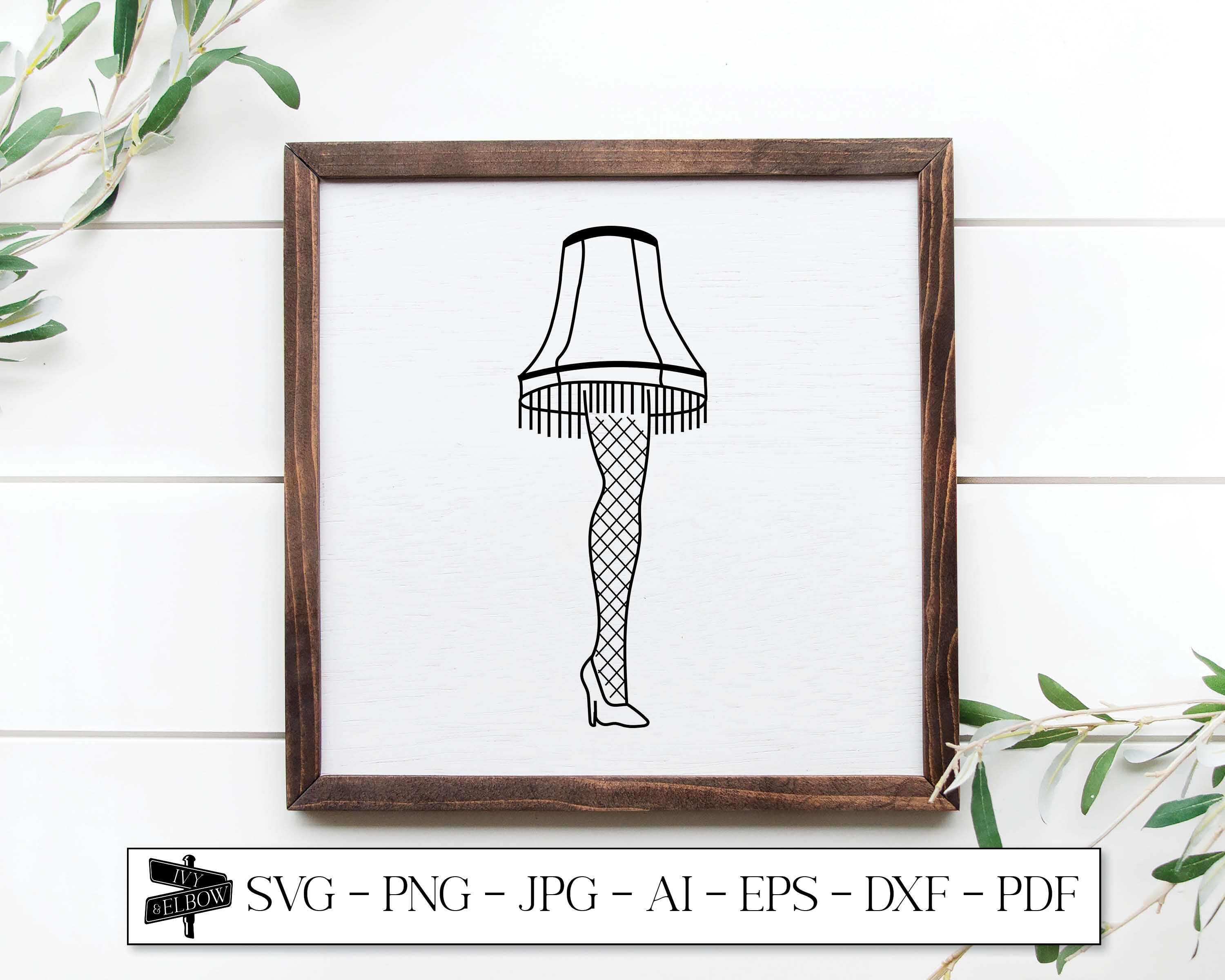 Leg Lamp SVG Sublimation Designs Christmas SVG Ornament - Etsy
