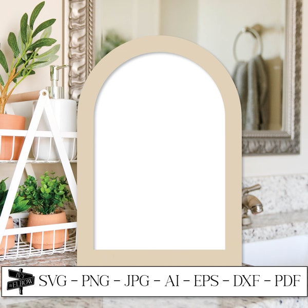 Arch frame with frame, Arch Table Numbers, Arched Shape SVG, Arch SVG, Arch Sign SVG, Laser Cut Files