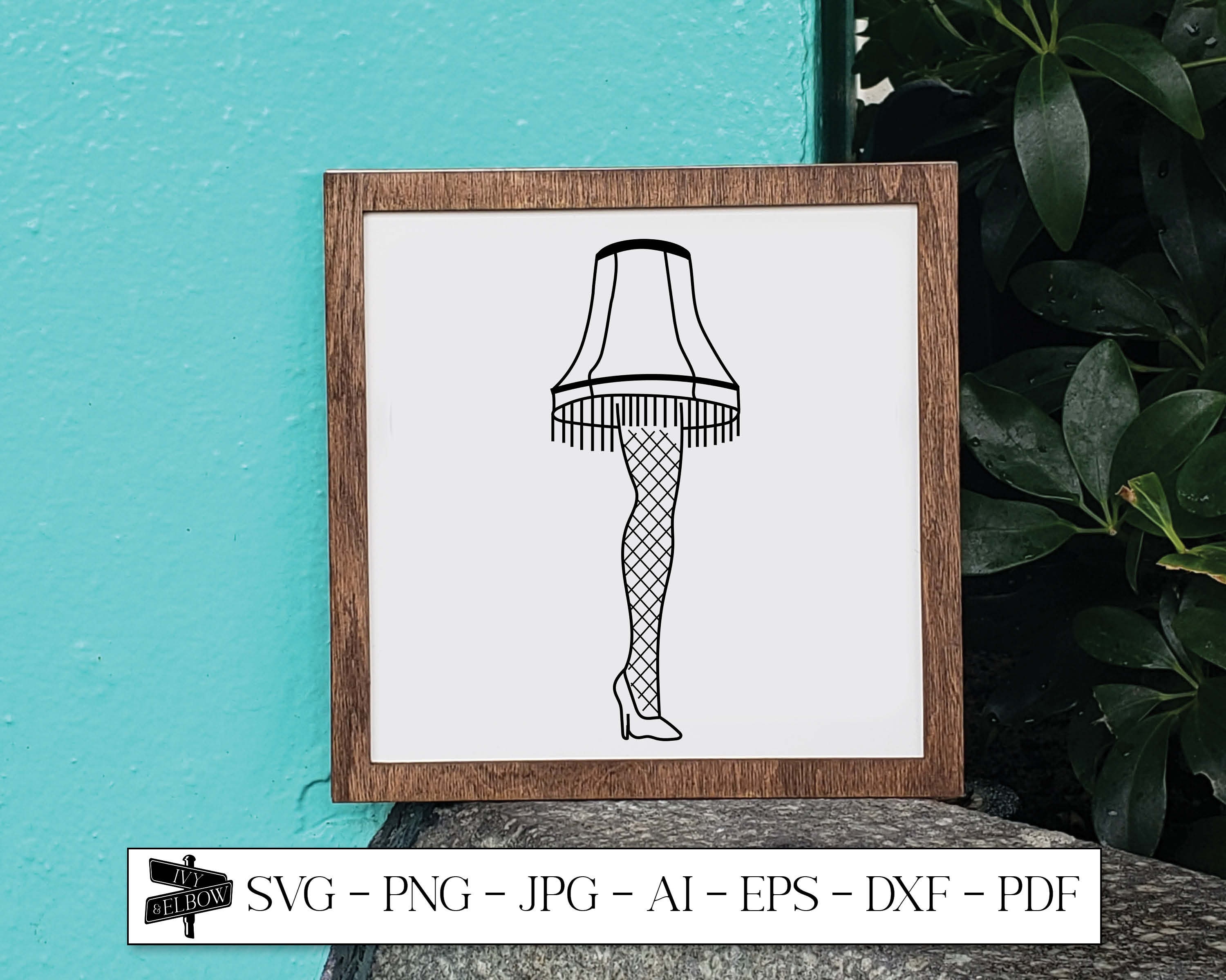 Leg Lamp SVG Sublimation Designs Christmas SVG Ornament - Etsy