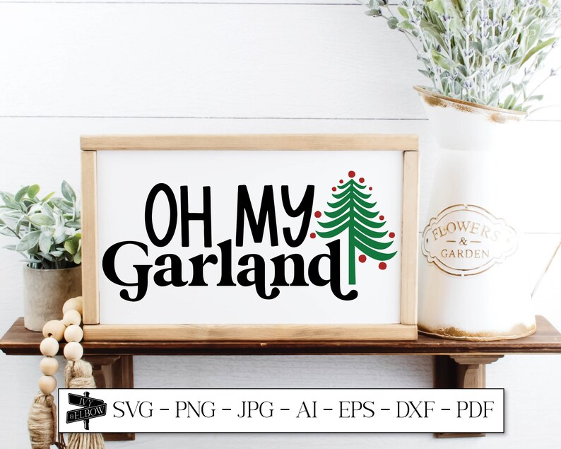 Oh My Garland Noelle Svg Sublimation Designs Christmas SVG - Etsy Ireland