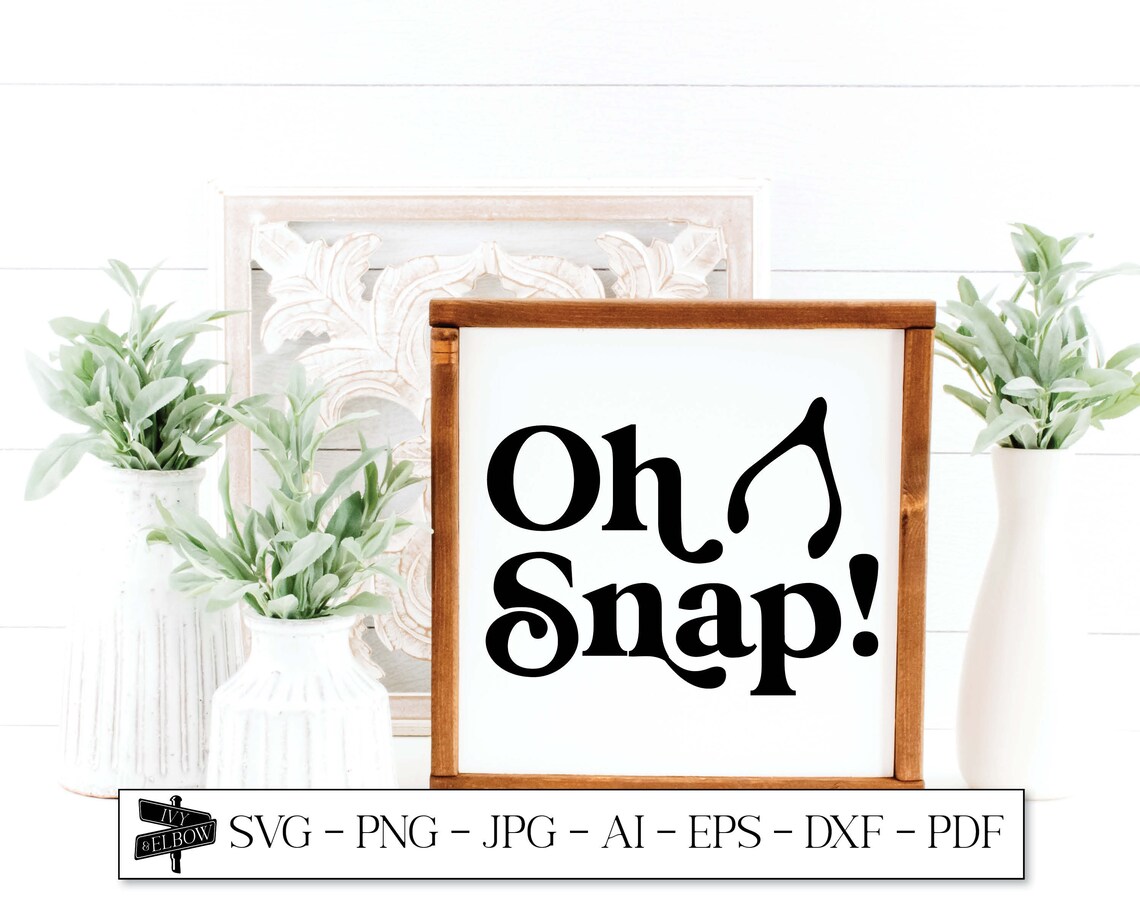 Oh Snap Wishbone Svg Sublimation Designs Thanksgiving SVG | Etsy