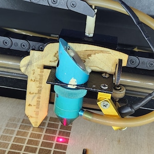 Lens focusing tool for a K40 laser Lightburn file.
