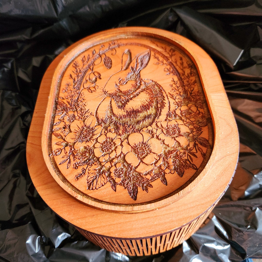 Stacking Oval Boxes With Living Hinges - Lightburn File - Etsy