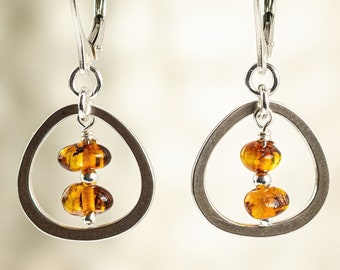 Boho Amber Earrings - Etsy UK