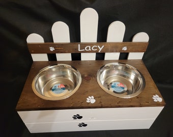 Large Elevated Dog Bowl Stand
