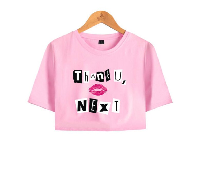 Thank You Next Crop T Shirt Top Ariana Grande