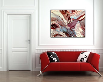 Original Artwork - Abstract Painting - Ribbon of Love - 30x40" - Gallery Wrapped Canvas - No need to frame