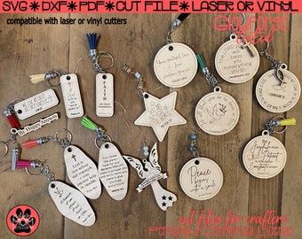 Faith SVG Bundle | Christian Keychain Designs (Digital Download)