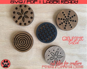 Instant Download | Car Vent Diffuser SVG Bundle | 10 Designs | Patterned SVGs | Scrap Buster |  Multi Use | Glowforge Tested | Digital File