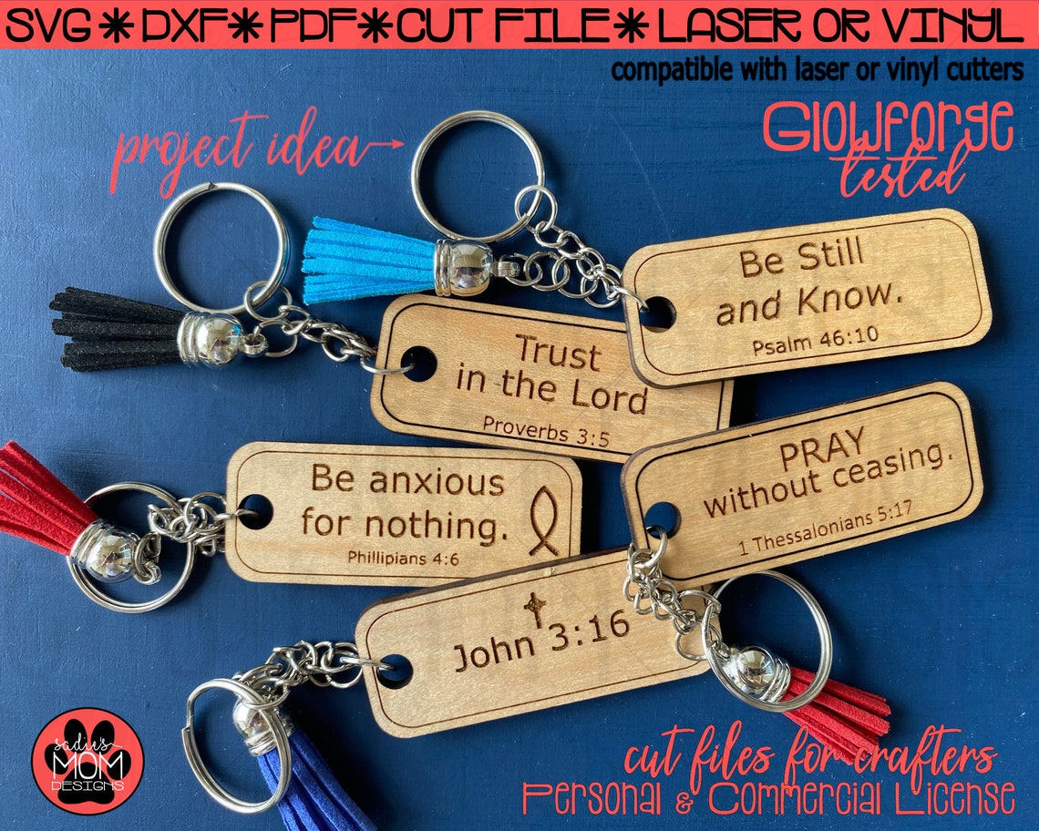 Instant Download 16 Faith Based Keychain Designs SVG Etsy