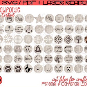 61 Designs | Instant Download | Car Vent Diffuser SVG Bundle | Pocket Hug Designs | Scrap Buster | Glowforge Tested | Extras | Digital File