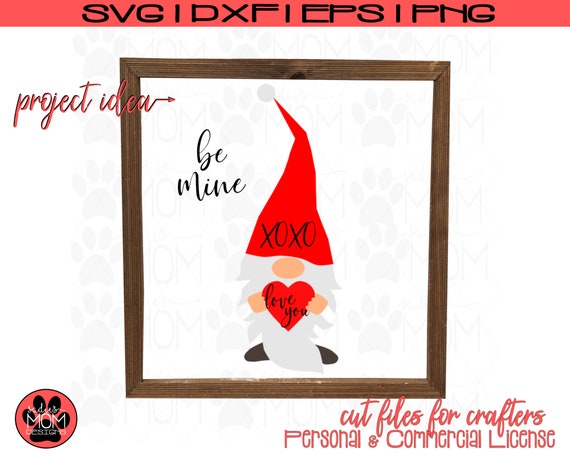 Download Valentine Gnome Svg Valentine S Day Cut File Be Mine Etsy