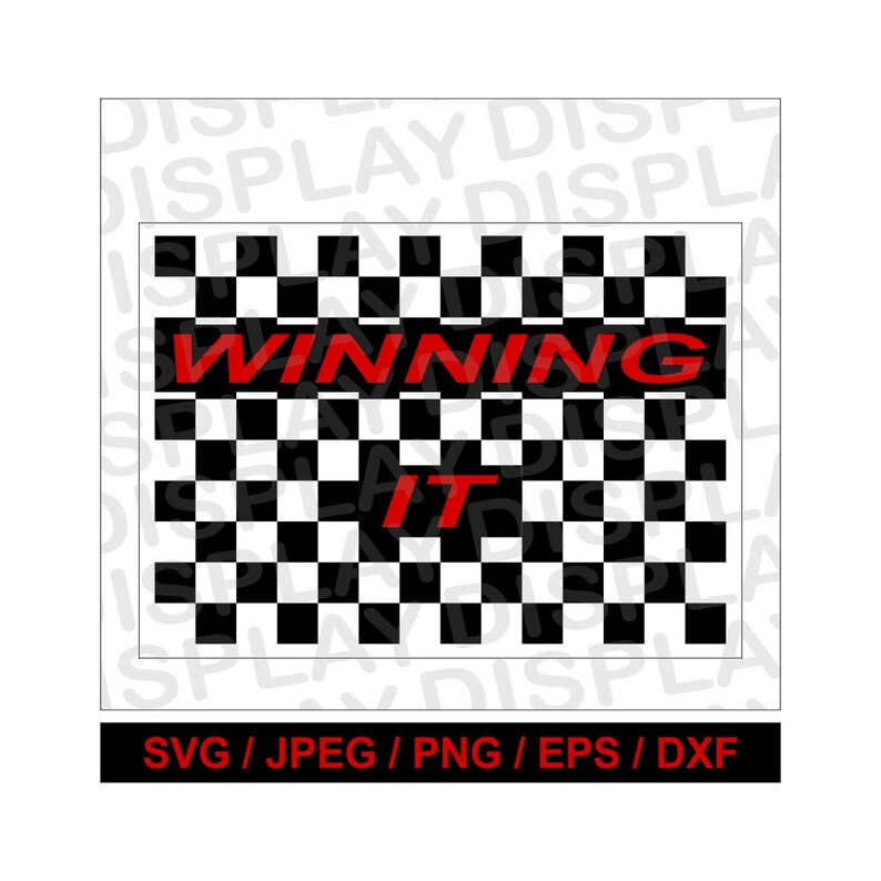 Winning It Saying Checkerboard Skate Svg Eps Png And Jpeg Etsy