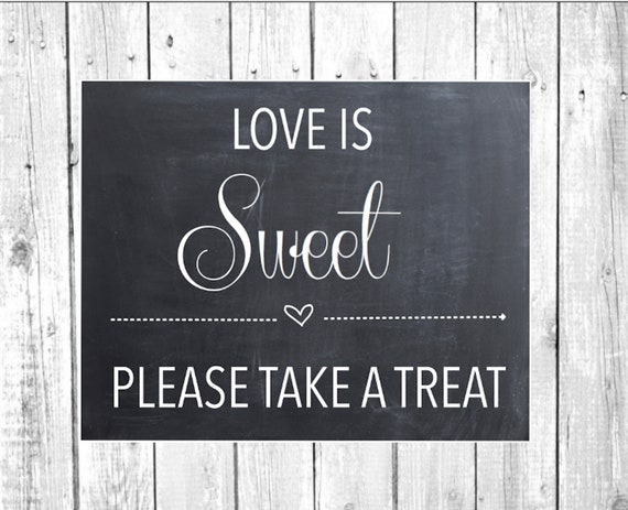 Dessert Table Favors Sweet or Cupcake Station Printable Sign - Etsy