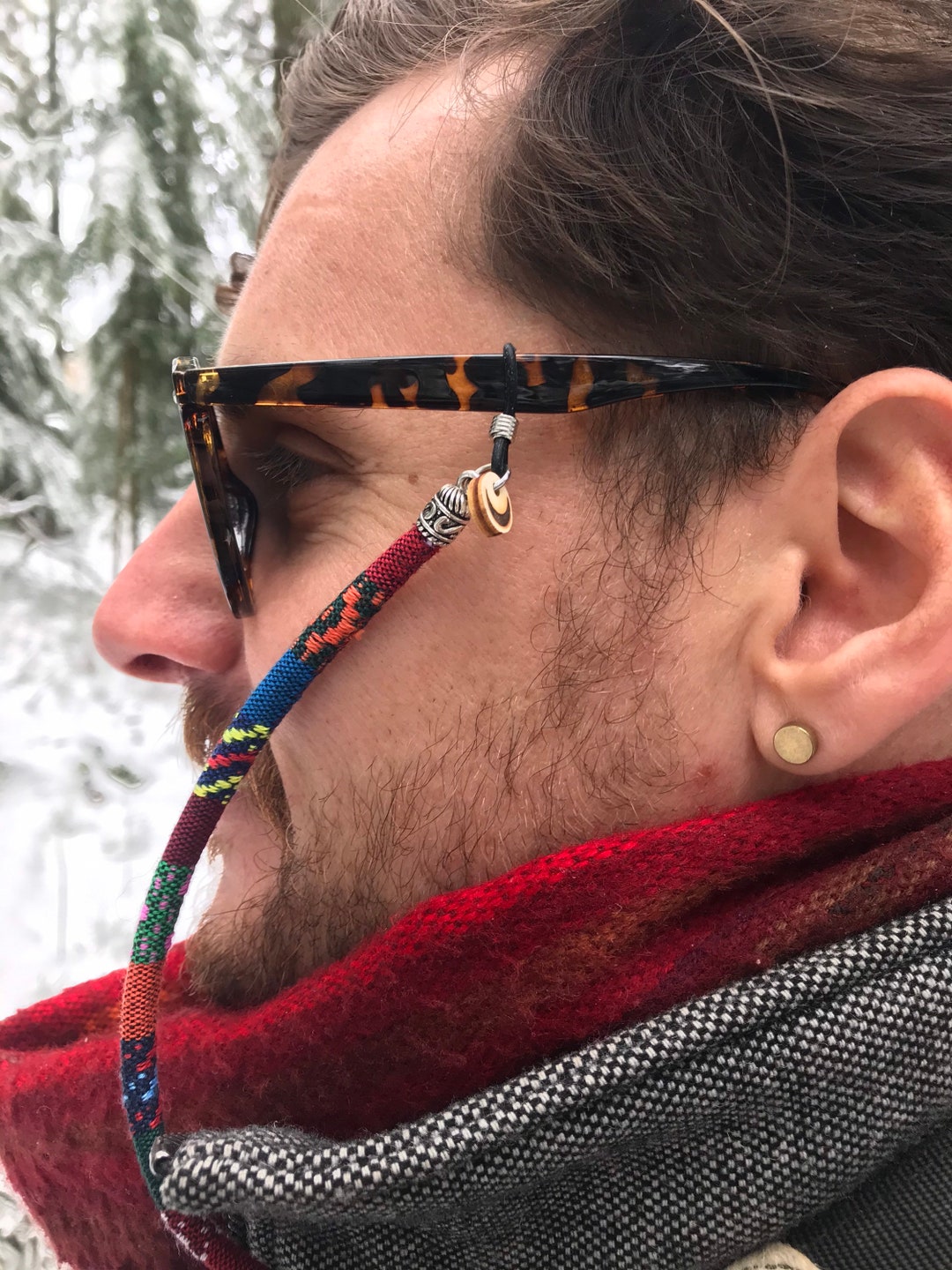 Cinturino Per Occhiali Antiscivolo - Con Cuscinetti Auricolari In Silicone, Per Sport - Foto 7