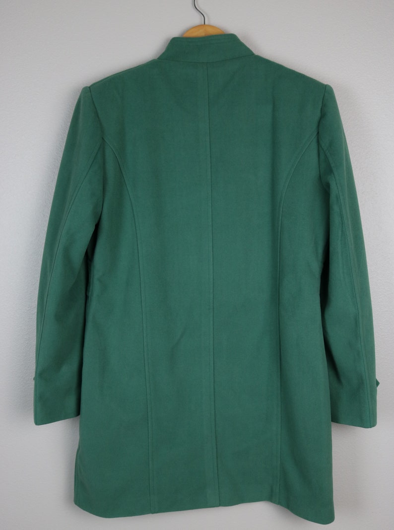 GreenTealTurquoise Wool Blend Coat Beautiful and Amazing