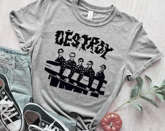 Destroy  t shirt punk new wave Unisex Heavy Cotton Tee