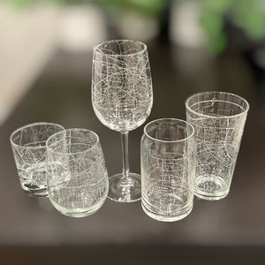 City Map Rock Glasses (Set of 2)