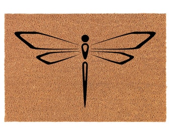 Dragonfly Coir Doormat Door Mat Entry Mat Housewarming Gift Newlywed Gift Wedding Gift New Home