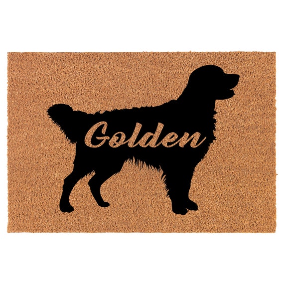 Golden Retriever 'Golden' Coir Doormat Door Mat Etsy