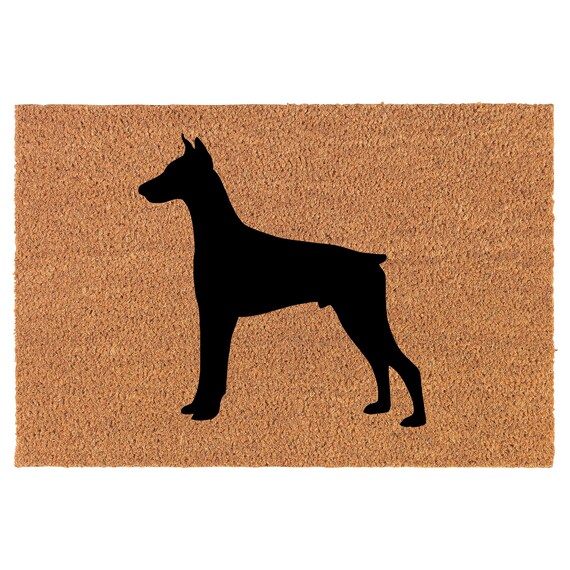 Doberman Coir Doormat Door Mat Housewarming Gift Newlywed Gift