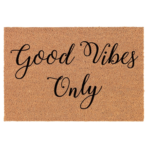Good Vibes Only Door Mat Etsy