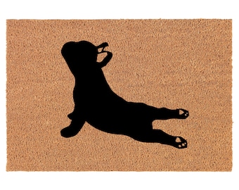 Caroline's Treasures LH9455JMAT French Bulldog Wipe Your Paws Indoor or Outdoor Mat 24x36 Multicolor 24H X 36W 