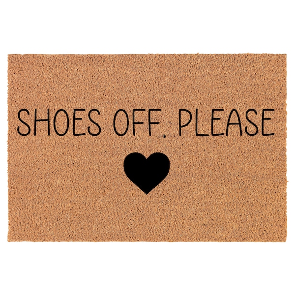 Shoes off Doormat Etsy