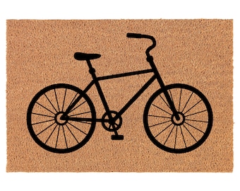 Bike Bicycle Coir Doormat Door Mat Housewarming Gift Newlywed Gift Wedding Gift New Home