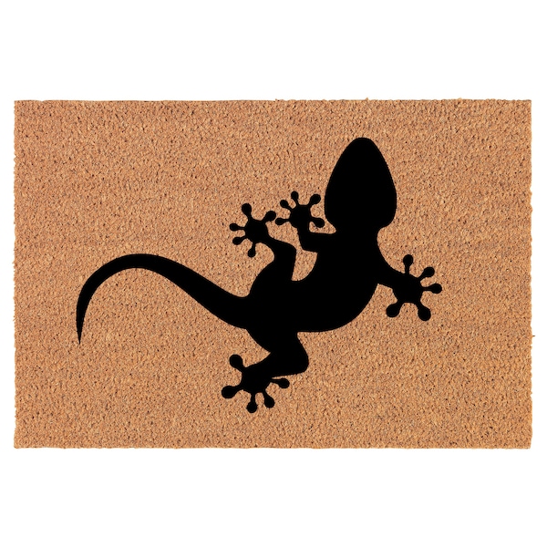 Gecko Lizard Coir Doormat Door Mat Housewarming Gift Newlywed Gift Wedding Gift New Home