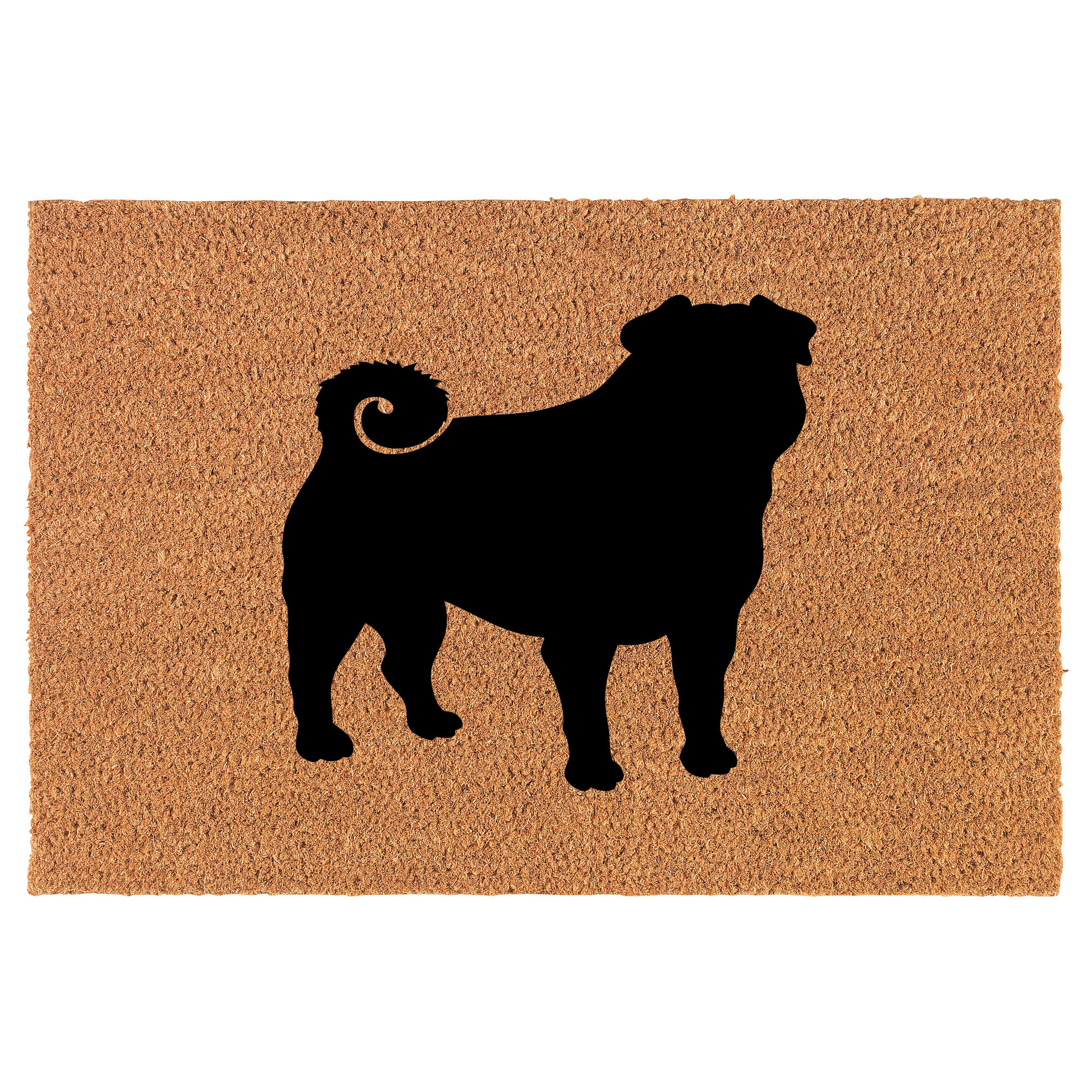 Pug Dog Coir Doormat Door Mat Entry Mat Housewarming Gift Etsy