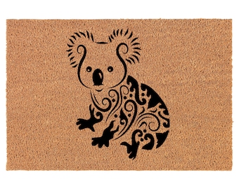 Fantaisie Koala Bear Coir Doormat Porte Mat Cadeau de noces Cadeau de mariage Nouvelle Maison