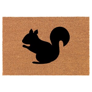 Squirrel Coir Doormat Door Mat Housewarming Gift Newlywed Gift Wedding Gift New Home