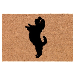 Shih Tzu Standing Dog Coir Doormat Door Mat Entry Mat Housewarming Gift Newlywed Gift Wedding Gift New Home