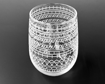 17 oz Stemless Wine Glass Fck This Sht Funny Hidden Message Wine Glass