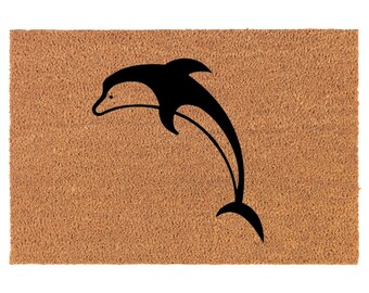 Dolphin Coir Doormat Door Mat Housewarming Gift Newlywed Gift Wedding Gift New Home