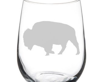 Verre à vin buffalo sans tige ou à tige