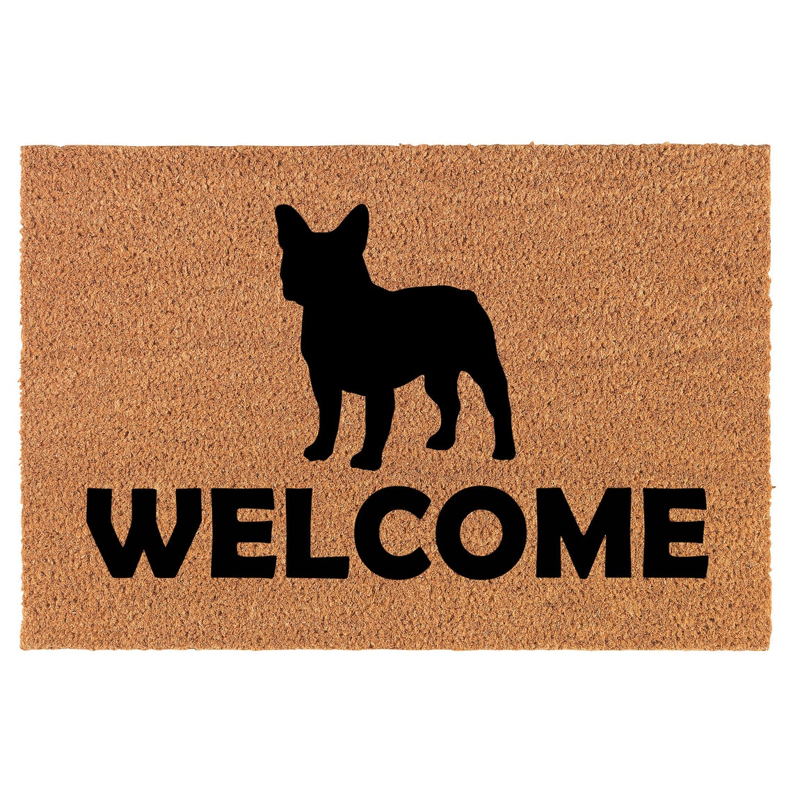 French Bulldog Coir Doormat Door Mat Entry Mat Etsy