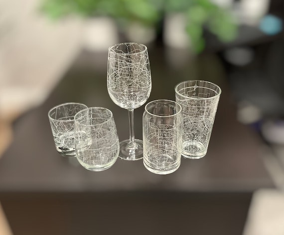 MIP Personalized Engraved Wine Glass Glasses Wedding Bridesmaid