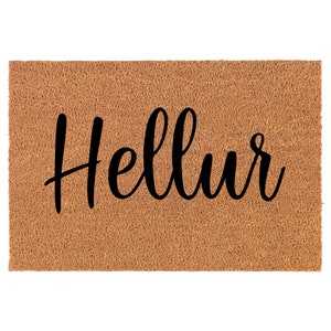 Hellur Funny Coir Doormat Door Mat Entry Mat Housewarming Gift Wedding Gift New Home