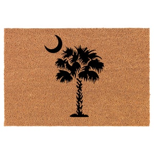 Personalized SC HOME State Door Mat South Carolina Fathers Day Wedding Gift 