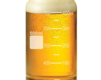 16 oz Beer Can Glass Beaker Style Measuring Cup 500 Milliliter mL Chemistry Gift, Science Gift, Teacher Gift, Geek Gift, Gift For Nerd