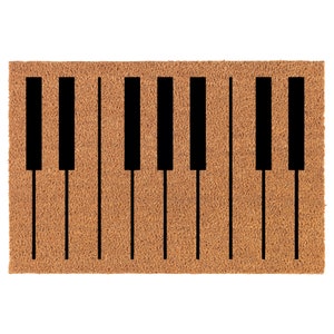 Piano Keyboard Coir Doormat Door Mat Entry Mat Housewarming Gift Wedding Gift New Home
