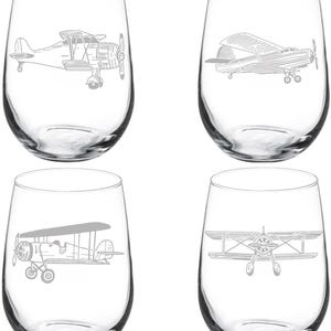 Aviation Wine Glass - Etsy