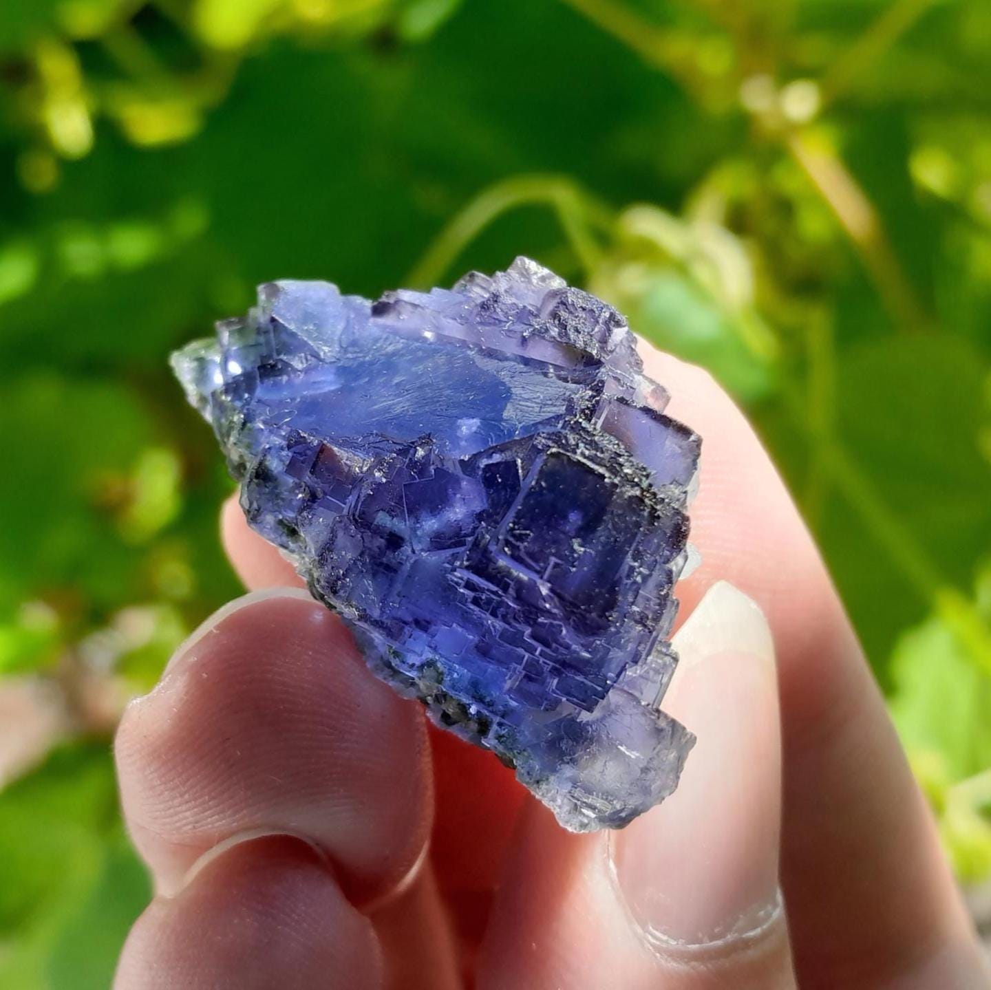 ブルーフローライト（22g）、原石フローライト、フローライト