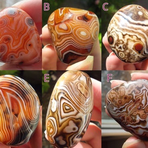 Banded Agate, Sardonyx Agate Lot, Crazy Lace Agate, Agate Palm Stone, Madagascar Agate, Minimalist Home Decor, Gift for Him Her