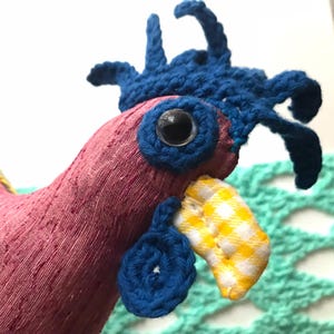 UNIQUE Australian Handmade Soft Chicken Plush Toy Plushy Hen Pillow Cushion Australian Made Comfort Toy